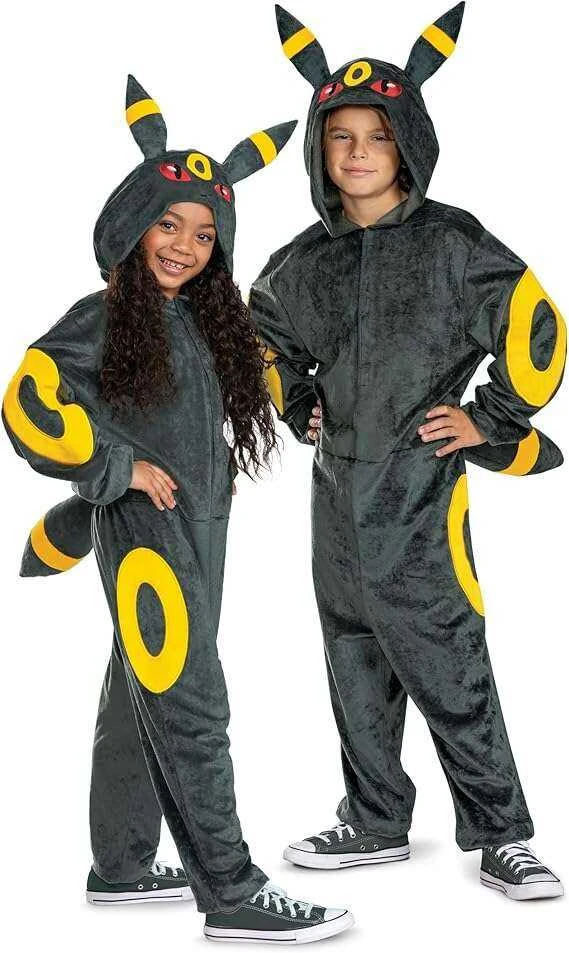 Karnavalinis kostiumas Pokemon Umbreon kostiumas juodas maskavimas 127-136 cm (7-8 metai) Kigurumi