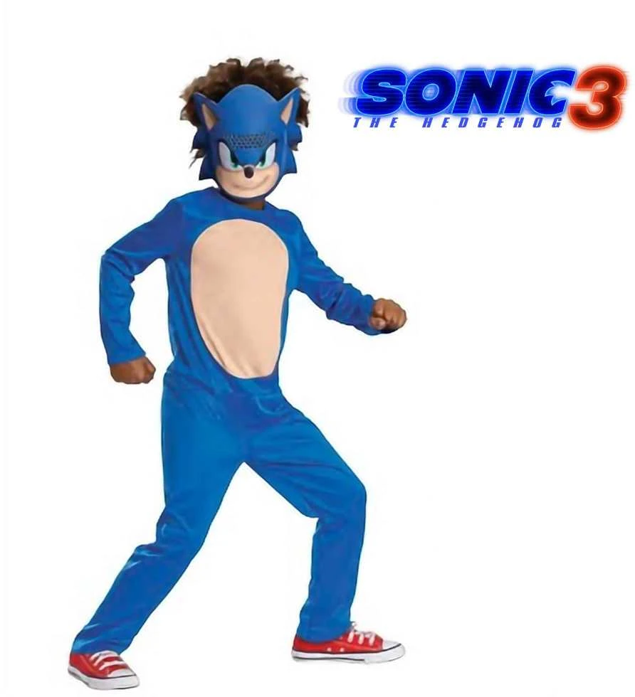 Sonic the Hedgehog karnavalinis kostiumas berniukams ir mergaitėms 127-136 cm (7-8 metų)