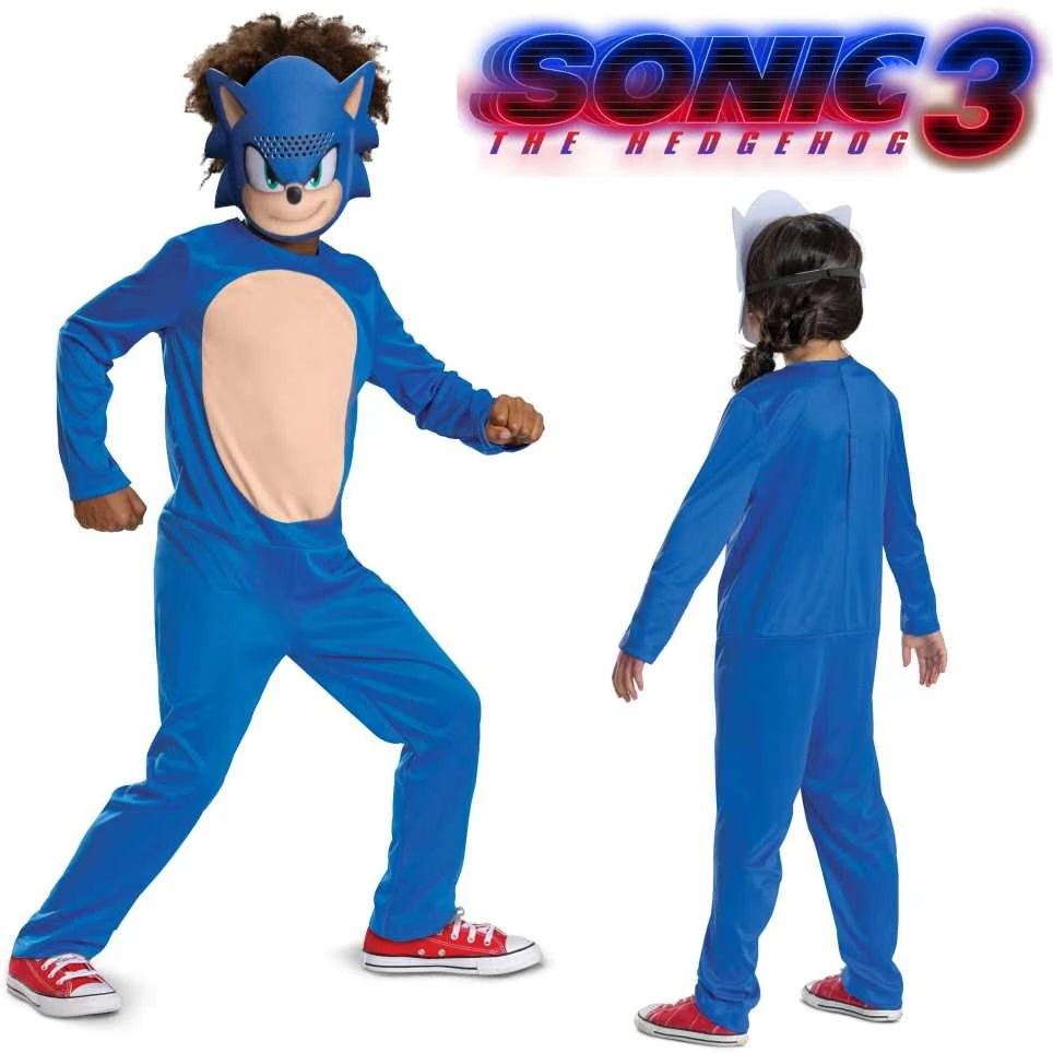 Sonic the Hedgehog karnavalinis kostiumas berniukams ir mergaitėms 127-136 cm (7-8 metų)