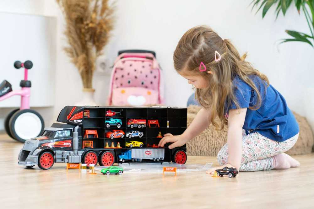 Simba Toys DICKIE TOYS mašinų lagaminas sunkvežimis, 203749023