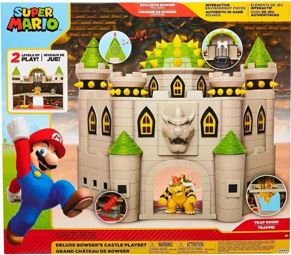 Nintendosuper Mariojakks Nintendo – 2,5 colio – Bowser pilies žaidimų rinkinys (400204-IS9)