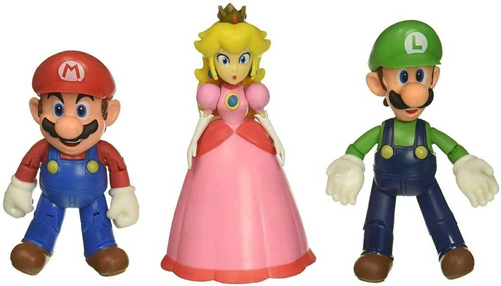 Jakks Pacific Nintendo – 3 pakuočių 10 cm grybų karalystės dioramos rinkinys (64511-4L)