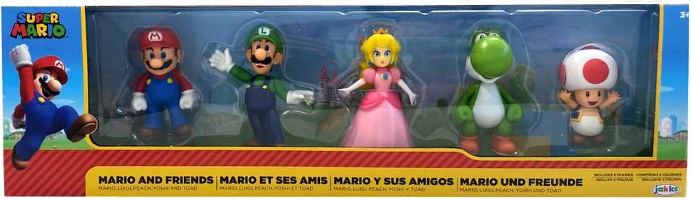 Nintendo - Super Mario ir draugai 2,5" figūrėlių rinkinys (5 vnt.) (400904)
