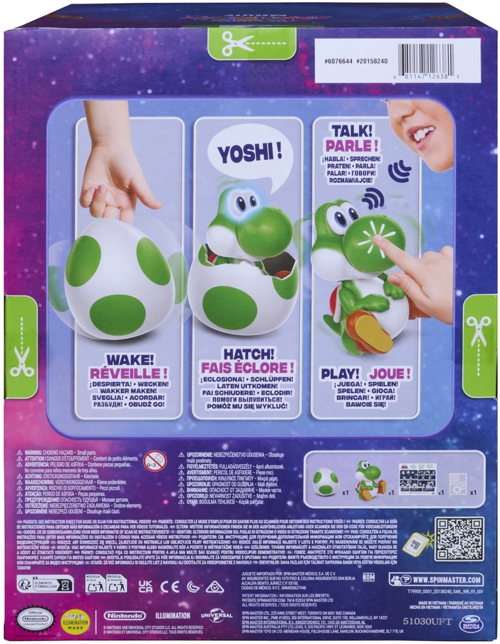 SUPER MARIO Interaktyvus kiaušinis „Yoshi“