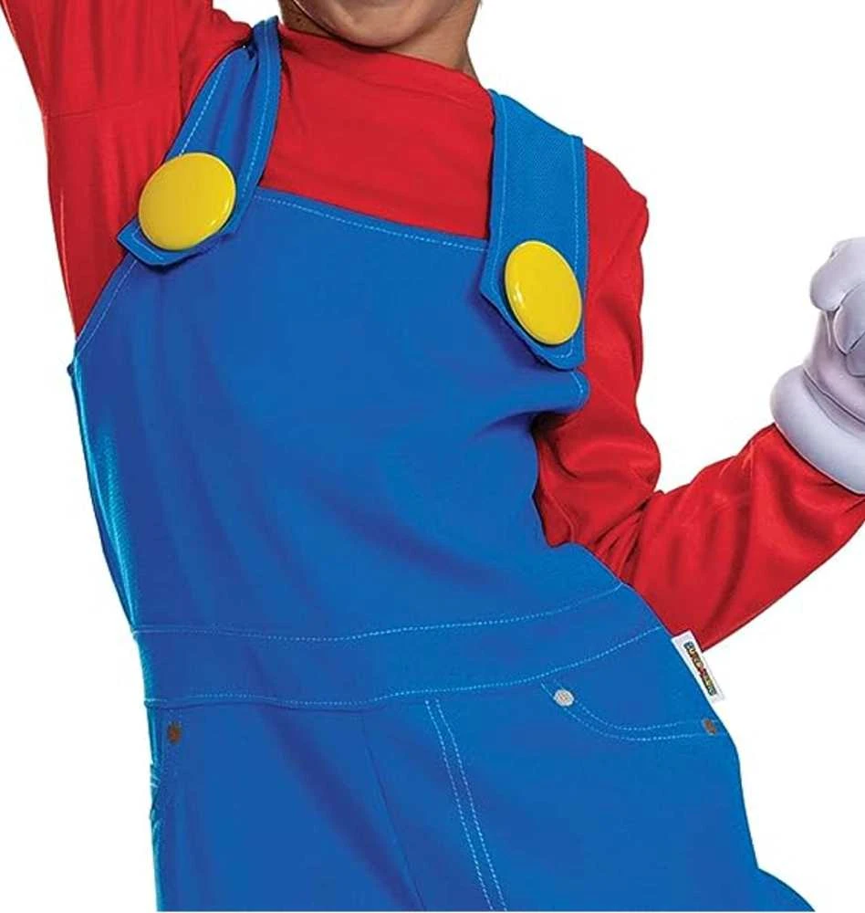 Super Mario karnavalinis kostiumas berniukams ir mergaitėms 109-126 cm (4-6 metų amžiaus)