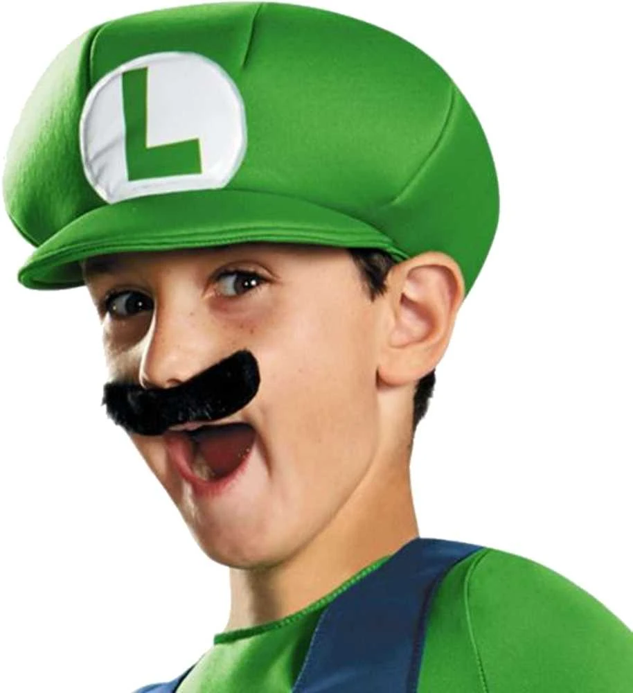 Super Mario karnavalinis kostiumas berniukui, Luigi kostiumas, maskuotė 137-149 cm (10-12 metų)