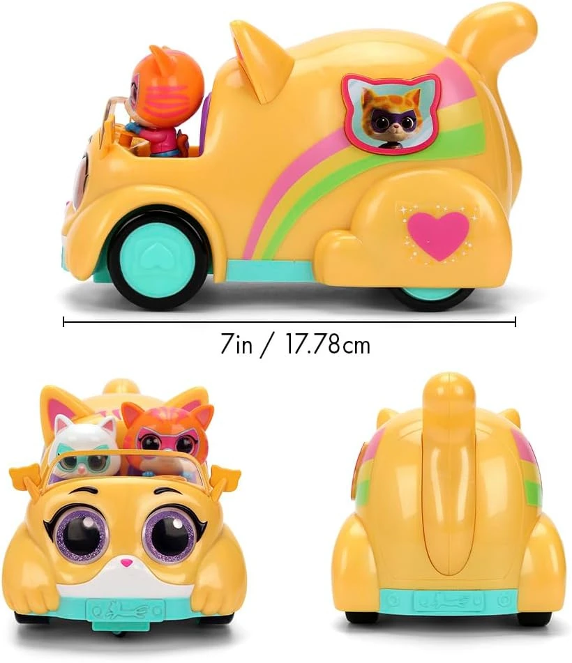 Jada Toys Superkoty zdalnie sterowany samochód RC Basic Car su Ginny i Bitsy światłem i dźwiękiem