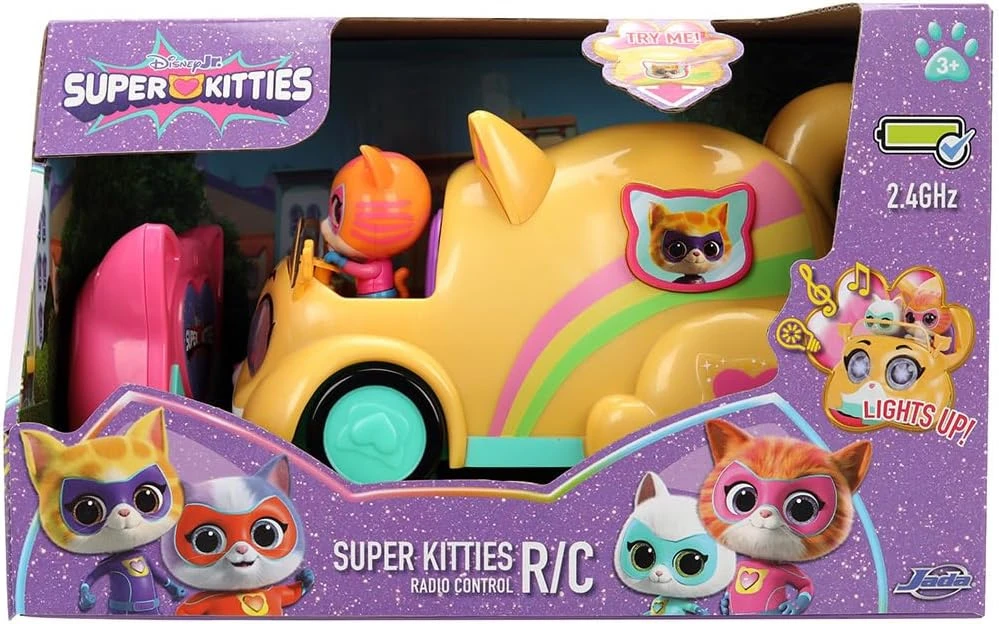 Jada Toys Superkoty zdalnie sterowany samochód RC Basic Car su Ginny i Bitsy światłem i dźwiękiem