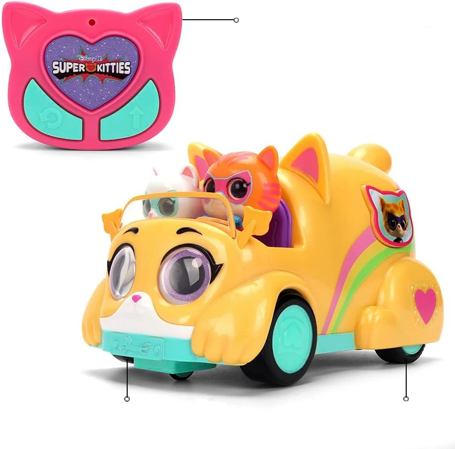 Jada Toys Superkoty zdalnie sterowany samochód RC Basic Car su Ginny i Bitsy światłem i dźwiękiem