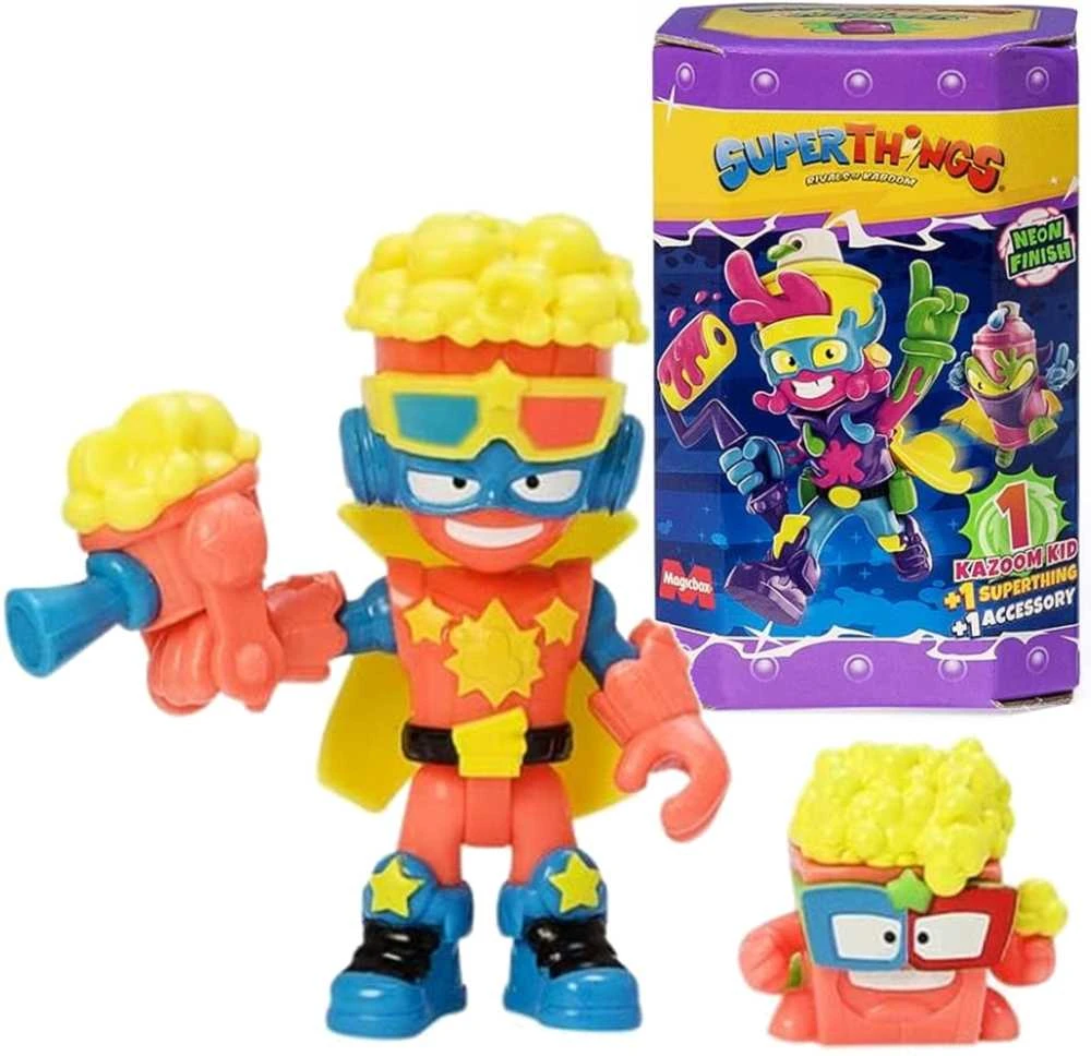 Magic Box „SuperThings Kazoom“ vaikų figūrėlė + „SuperThing“ ir „Kazoom“ galios mūšio priedų rinkinys