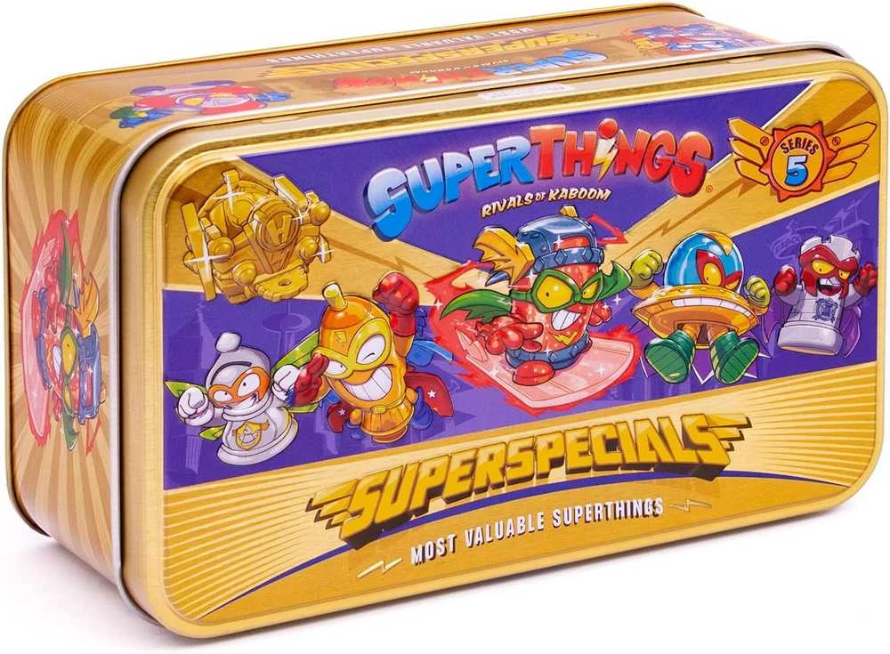 Magic Box SuperThings Superspecials ekskluzywny komplektas auksinė puszka figurki 5 seria