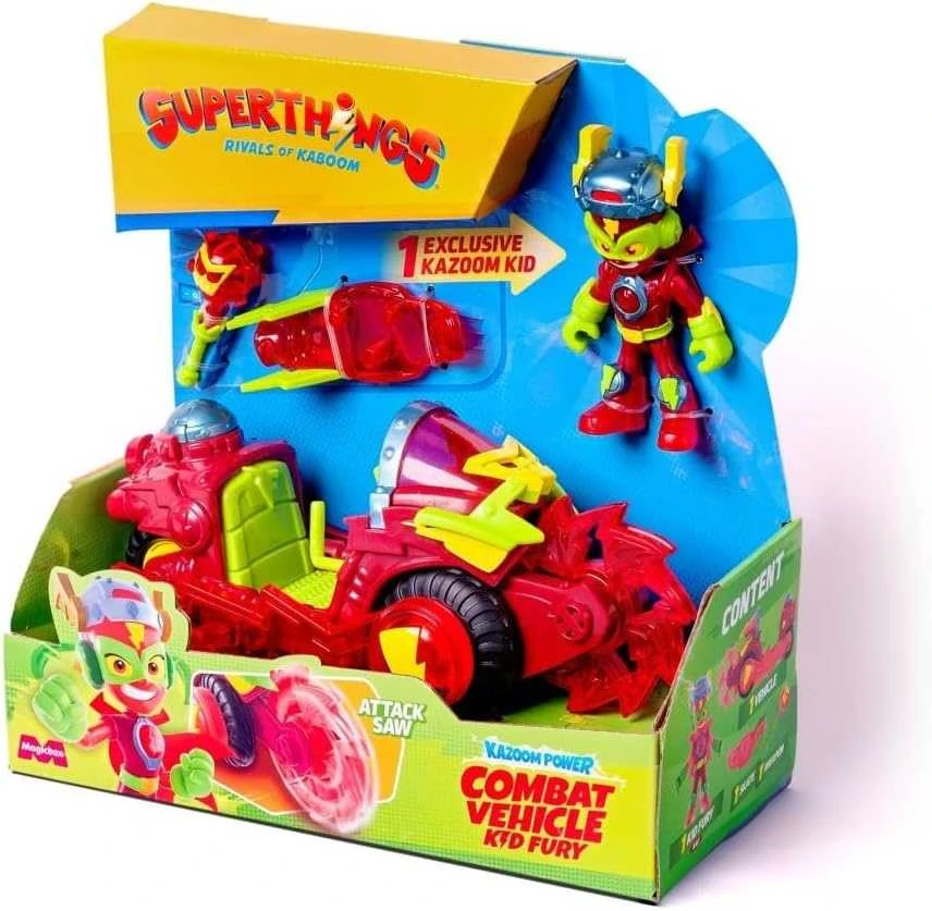 MagicBox SuperThings Kazoom galinga kovinė transporto priemonė Kid Fury