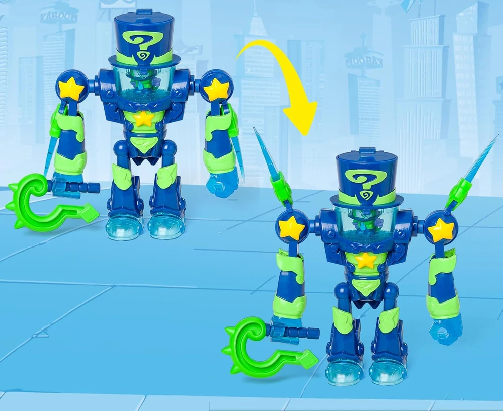SuperZings SuperThings Ultra Striker Enigma robotas + figurėlė