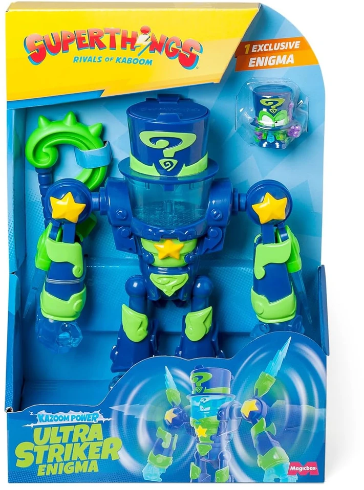 SuperZings SuperThings Ultra Striker Enigma robotas + figurėlė