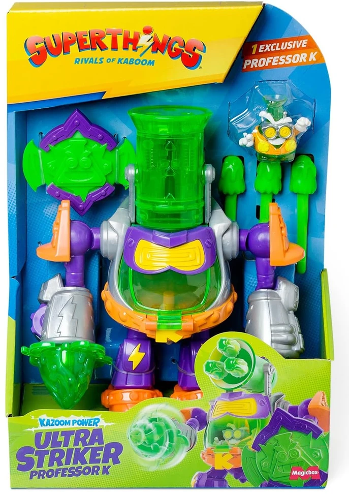 SuperZings SuperThings Ultra Striker Profesorius K robotas + figūrėlės
