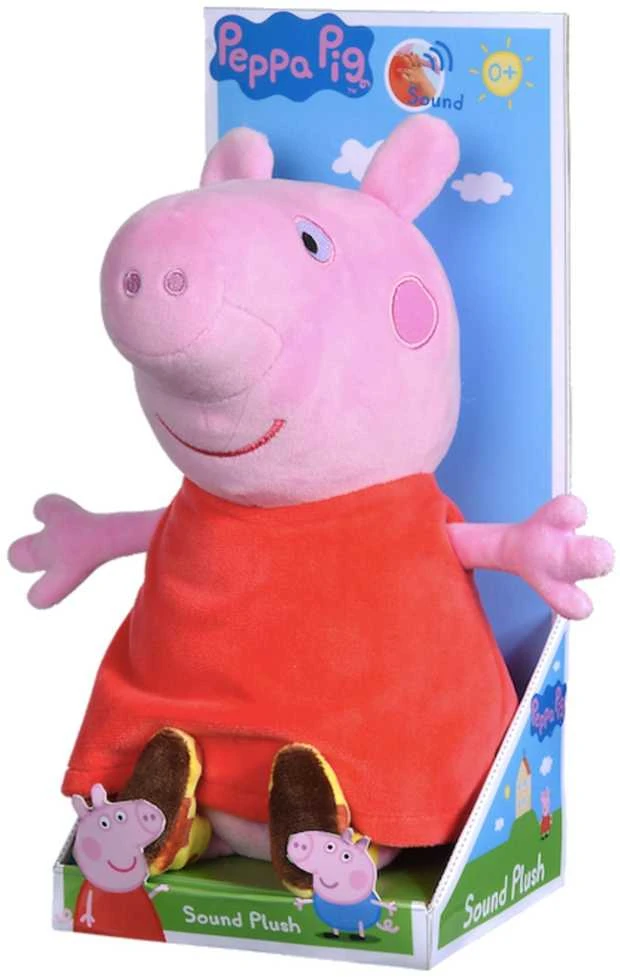 Hasbro „Simba Pig Peppa“ pliušinis talismanas su garsu 22 cm cuddly žaislu