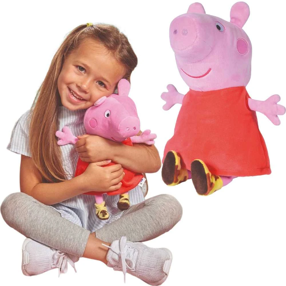 Hasbro „Simba Pig Peppa“ pliušinis talismanas su garsu 22 cm cuddly žaislu