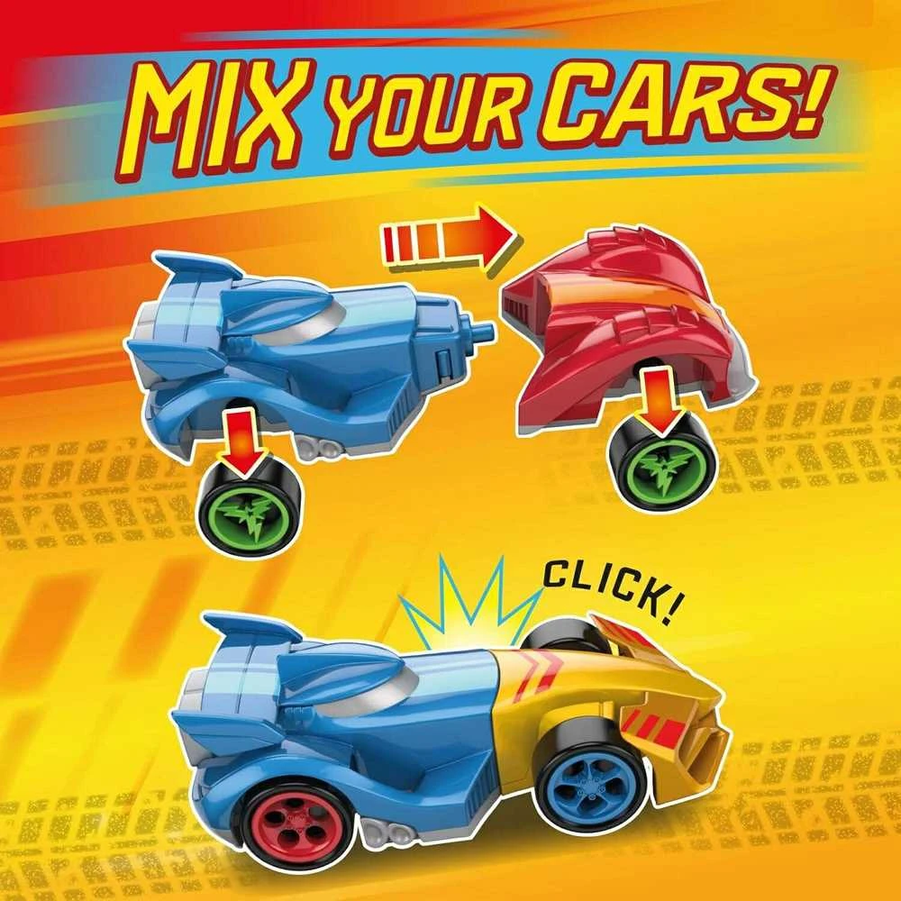 Canyon T-Racers Mix'N lenktyninių automobilių lenktyninių automobilių rinkinys iš 3 transporto priemonių