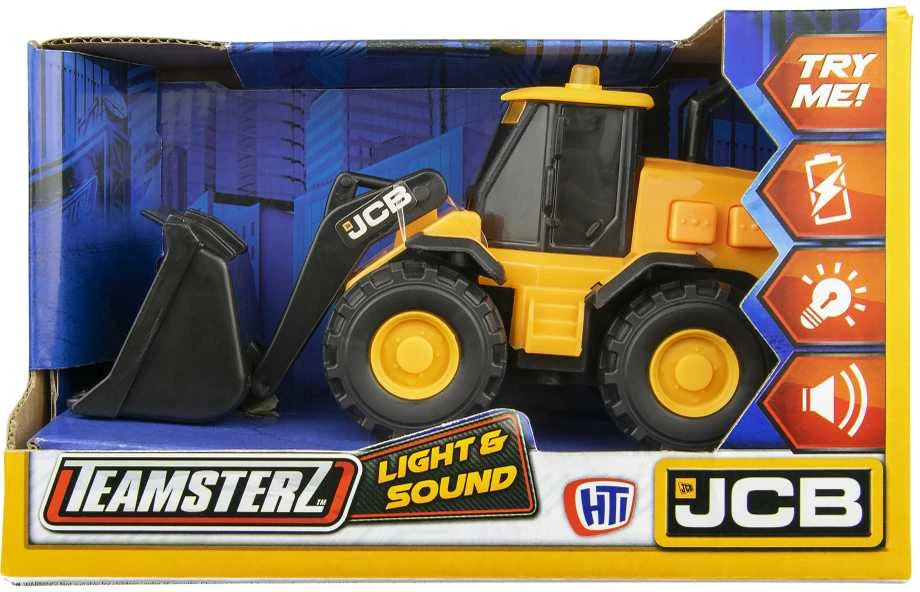Mažas JCB krautuvas su šviesomis ir garsais