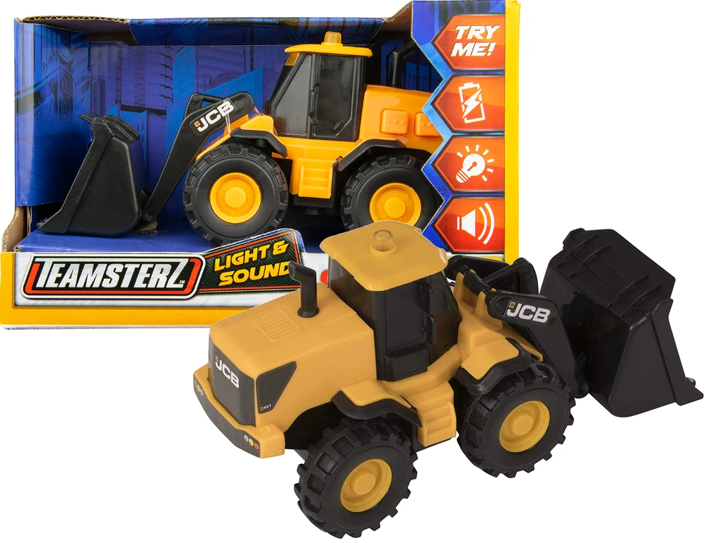 Mažas JCB krautuvas su šviesomis ir garsais