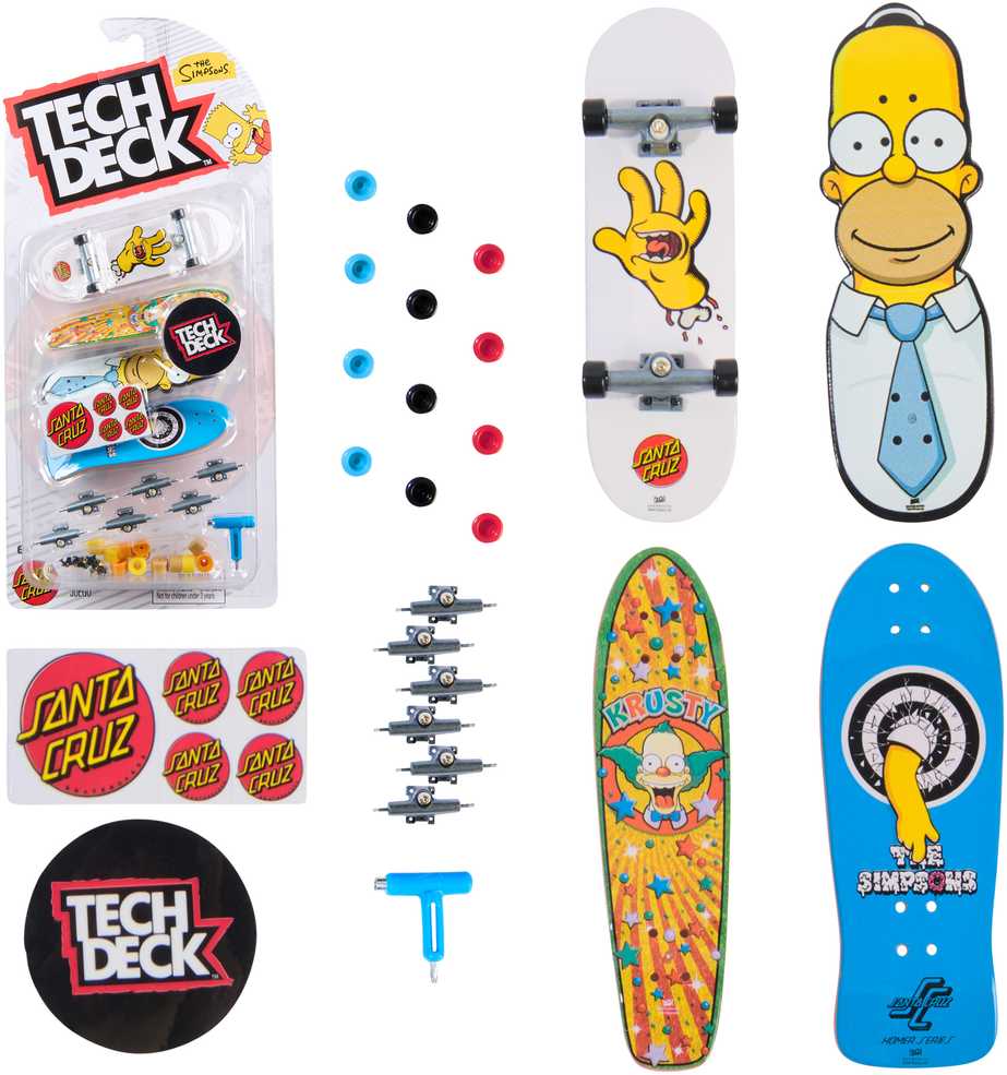Tech Deck Skate 4 vnt. pakuotė – Simpsonai
