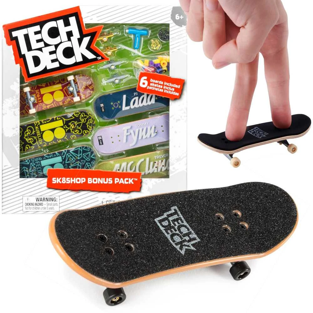 Fingerboard Tech Deck Riedlentė Bonus Pack Planb Sk8shop + Priedai 6 Szt