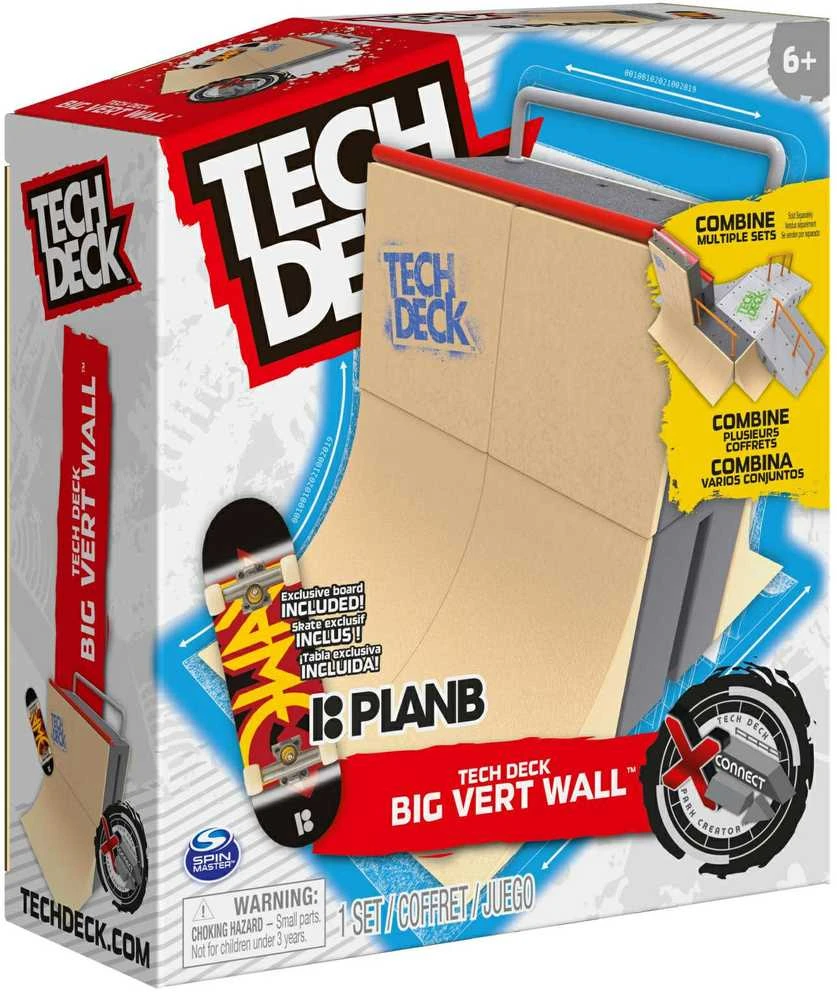 Tech Deck fingerboard komplektas rampa Big Vert Wall + Riedlentė