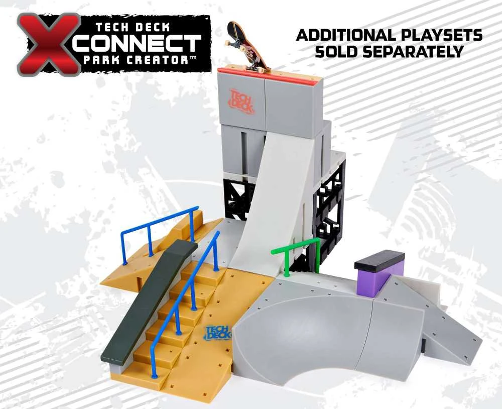 „Spin Master Tech Deck X-Connect“ starto rinkinys – „Bowl Builder“, žaislinė transporto priemonė