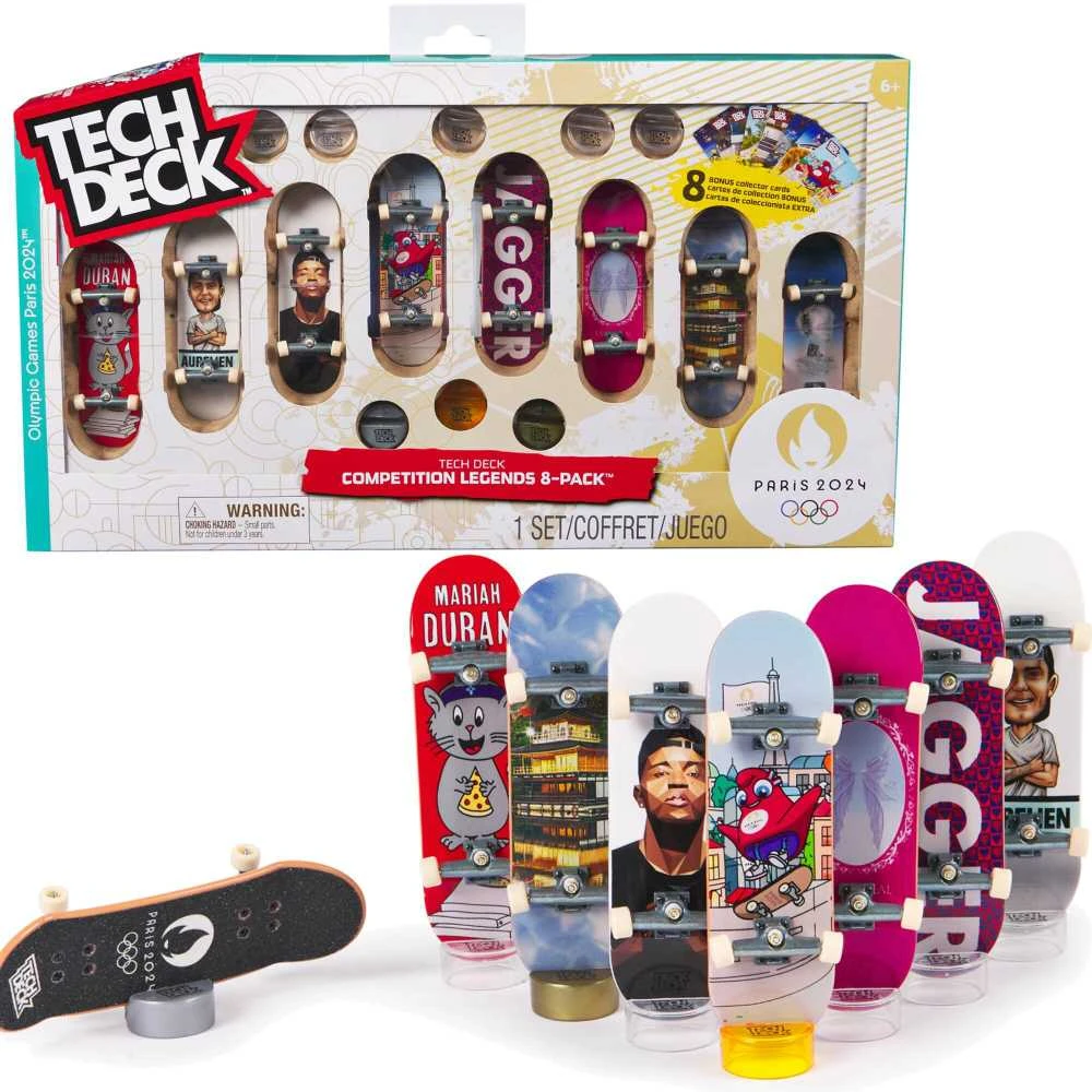 Tech Deck – Olimpinė 96 mm pirštų lenta – 8 paketas (6070368)