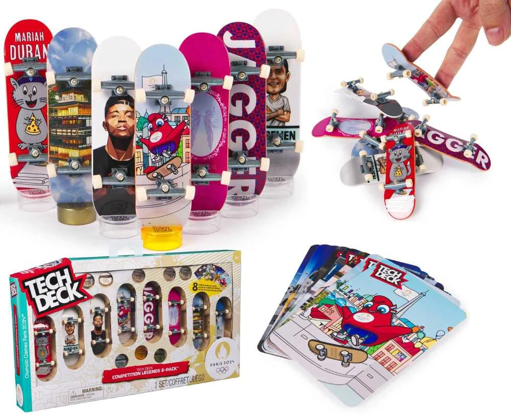 Tech Deck – Olimpinė 96 mm pirštų lenta – 8 paketas (6070368)