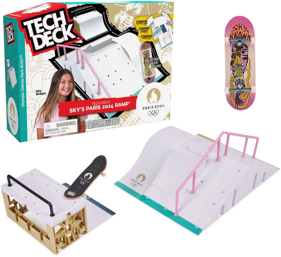 Rampa Skatepark Sky's Paris 2024 Xconnect Fingerboard Tech Deck +Riedlentė