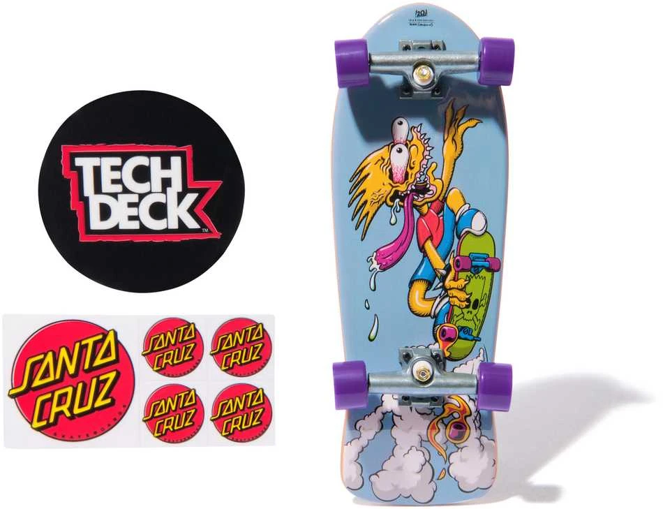 Spin Master Riedlentė Fingerboard 1 Szt Santa Cruz Spongebob / The Simpsons Tech Deck