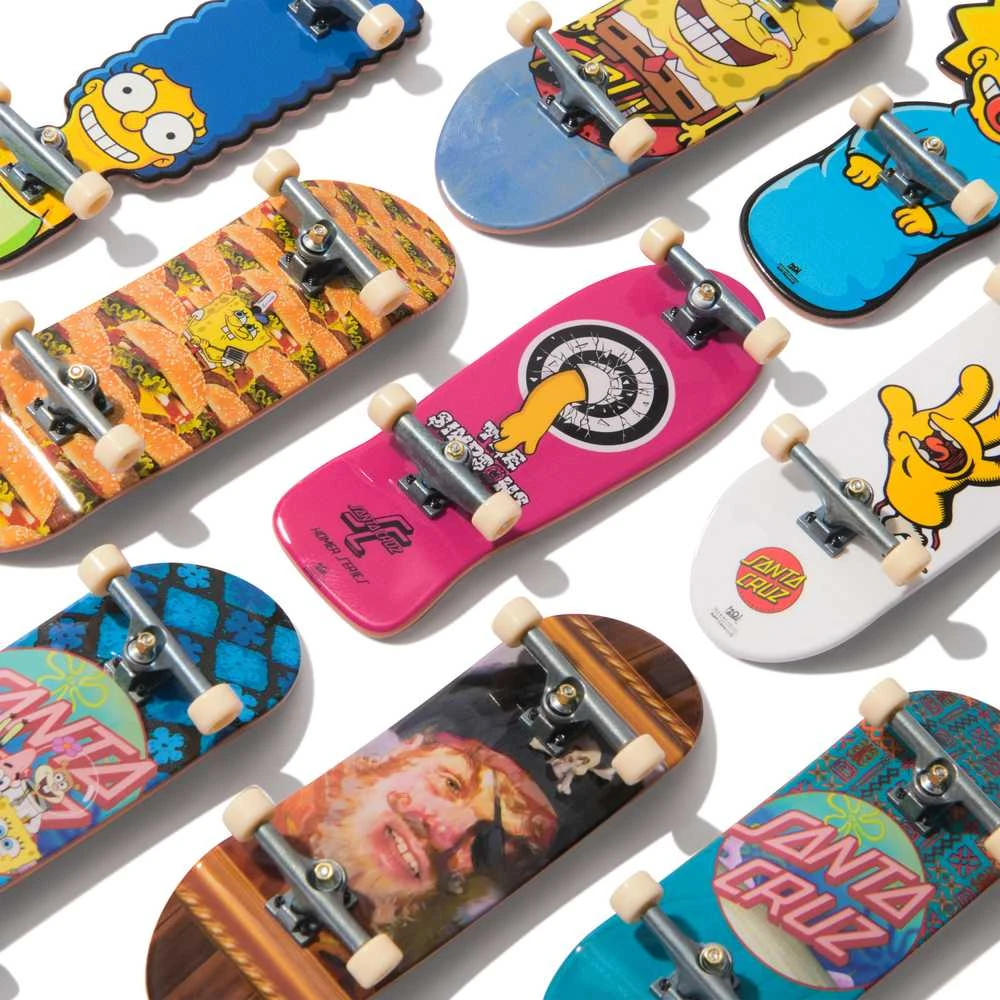 Spin Master Riedlentė Fingerboard 1 Szt Santa Cruz Spongebob / The Simpsons Tech Deck