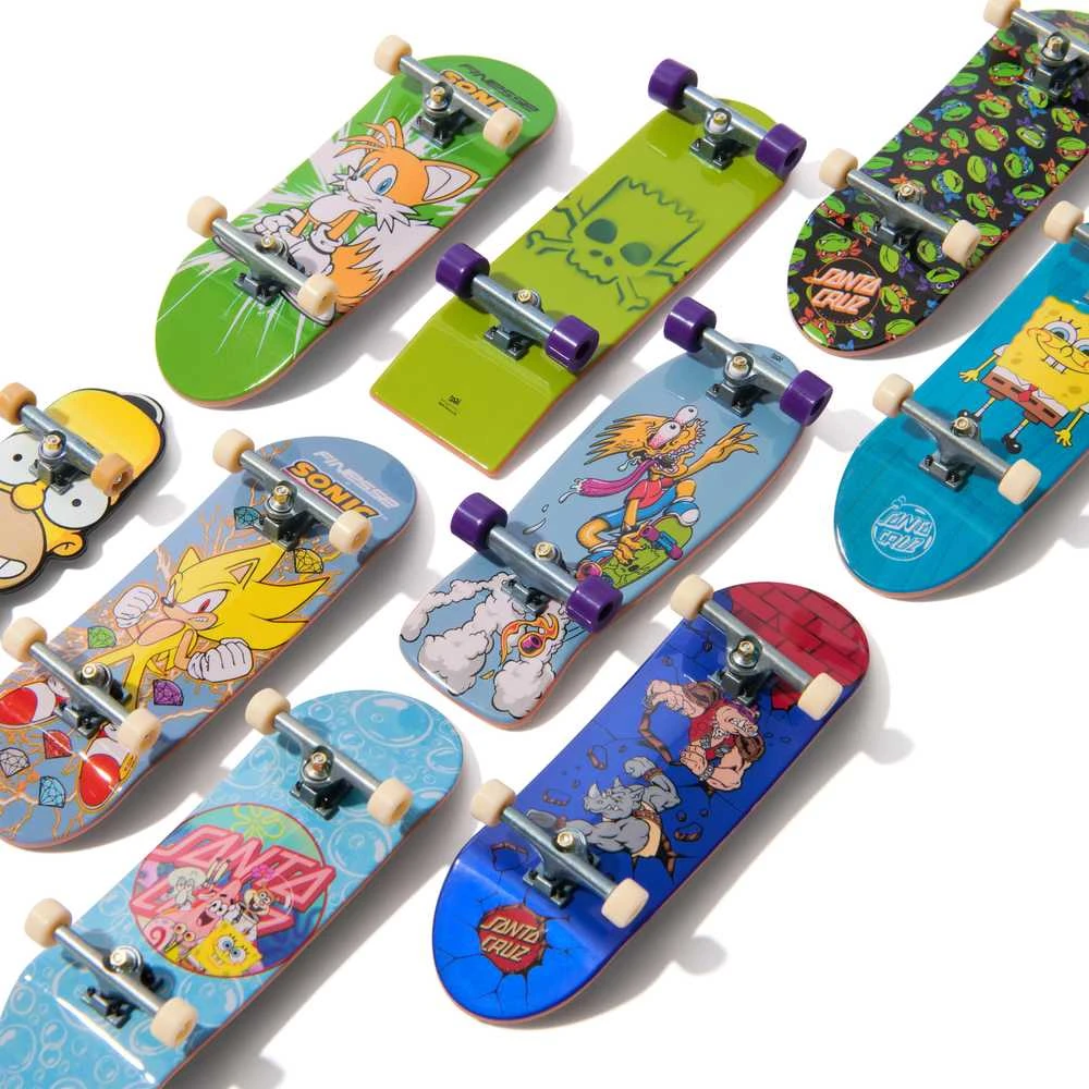 Spin Master Riedlentė Fingerboard 1 Szt Santa Cruz Spongebob / The Simpsons Tech Deck