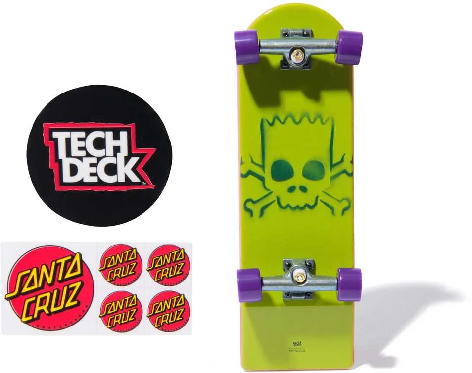 Spin Master Riedlentė Fingerboard 1 Szt Santa Cruz Spongebob / The Simpsons Tech Deck