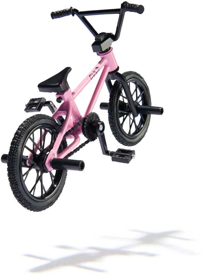 Tech Denio mažo pirštų dviračio komplektas BMX mini pirštų dviratis Cult rožinis + lipdukai