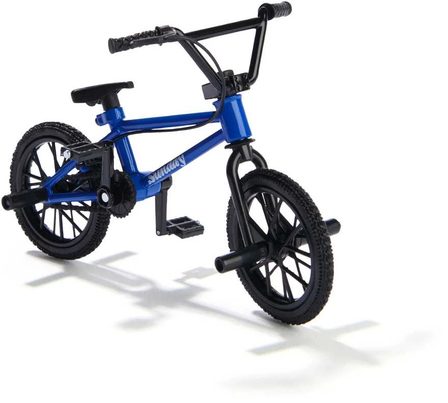 Sunday „Tech Deck“ mažų pirštinių BMX dviračių rinkinys, 44 vnt., tamsiai mėlynas, + lipdukai