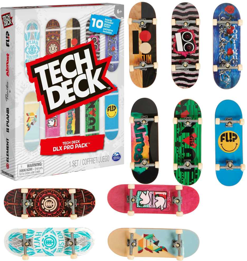Pirštų riedlentės Spin Master Tech Deck, 10 vnt.