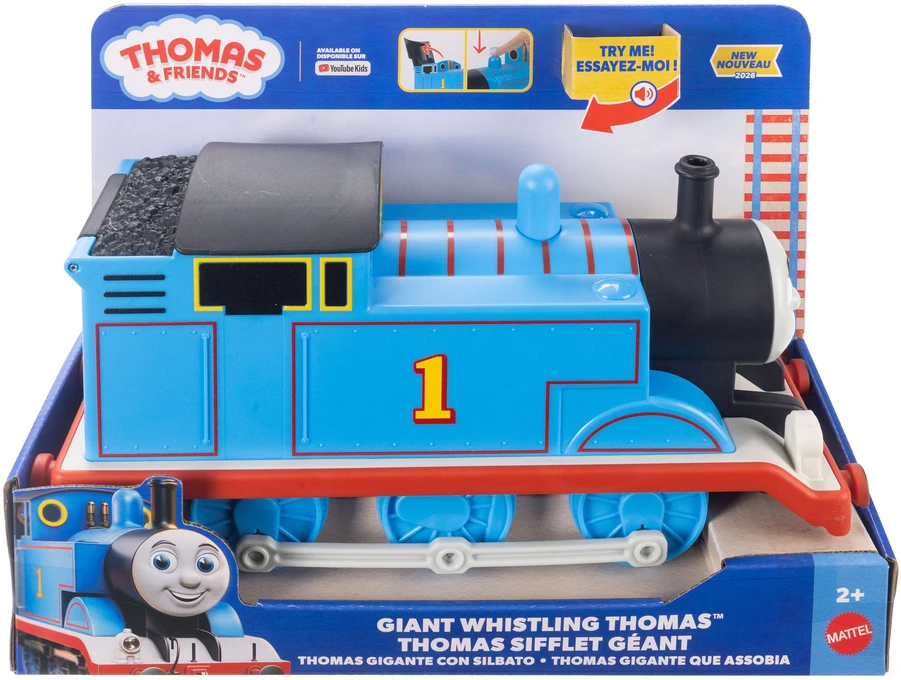 Mattel Traukinukas didelis su švilpuku Tomek Fisher-Price
