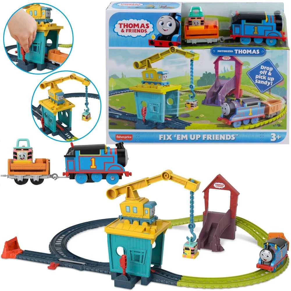 Žaislinis rinkinys Thomas and Friends „Kranė Karli ir Sandi“
