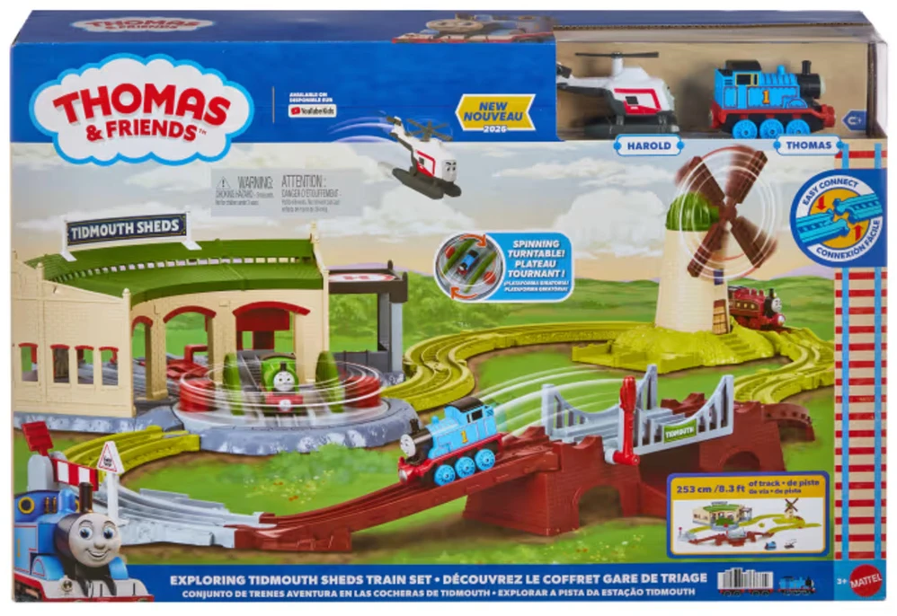 Mattel Žaislinė traukinių stotis Tomek ir draugai