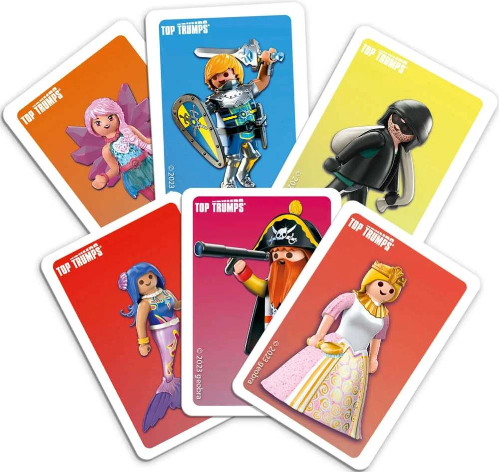 „Top Trumps Match Playmobil Mėlyna Strategy Party Game“.