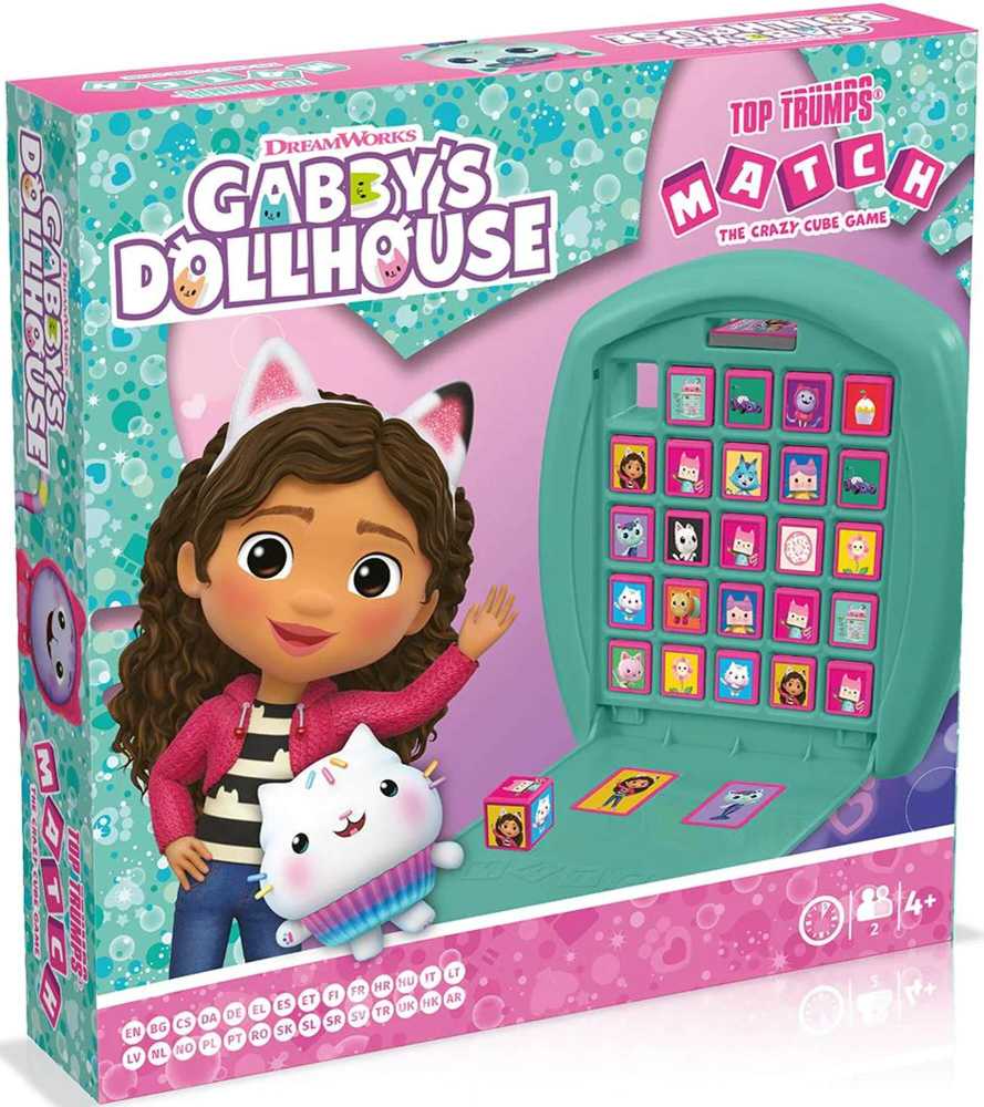 Winning Moves LAIMĖJIMAS Gabby's Dollshouse Top Trumps Match WM04252 54010