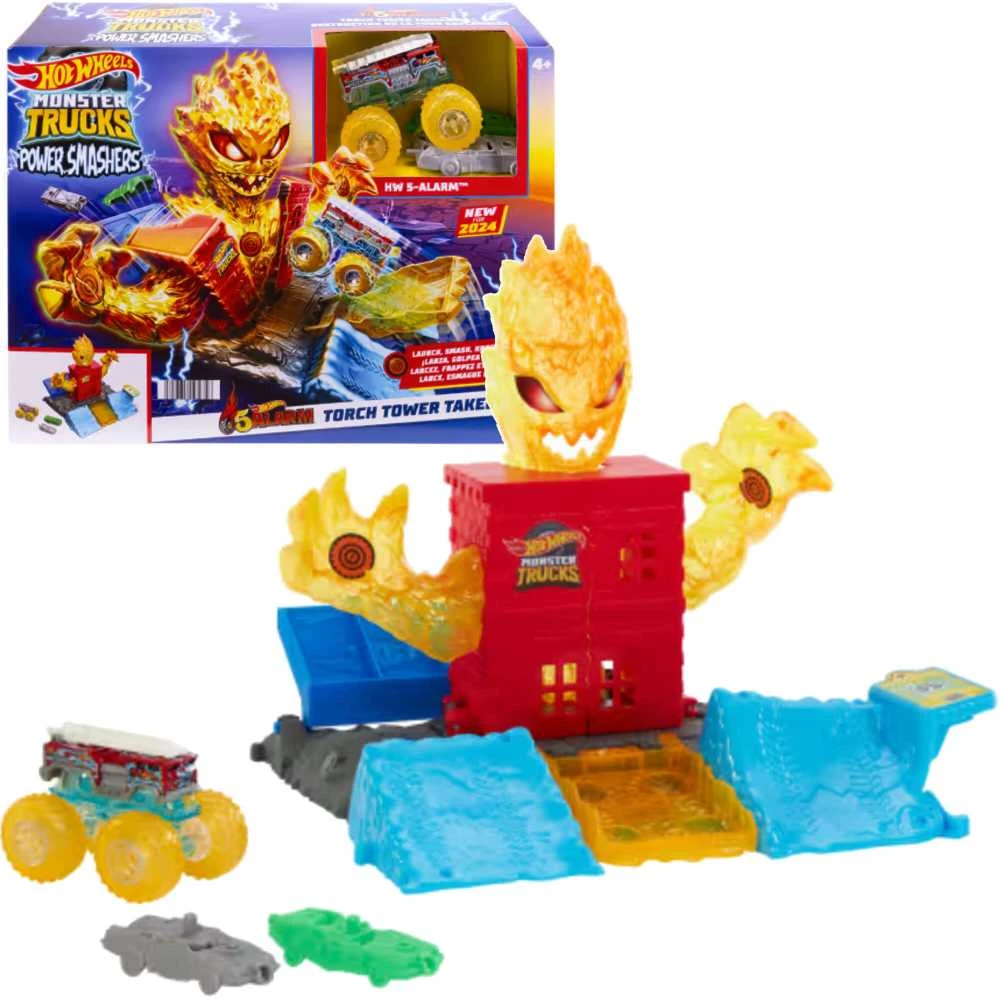 Mattel Hot Wheels Monster Trucks Power Smashers Muzikinis centras ..