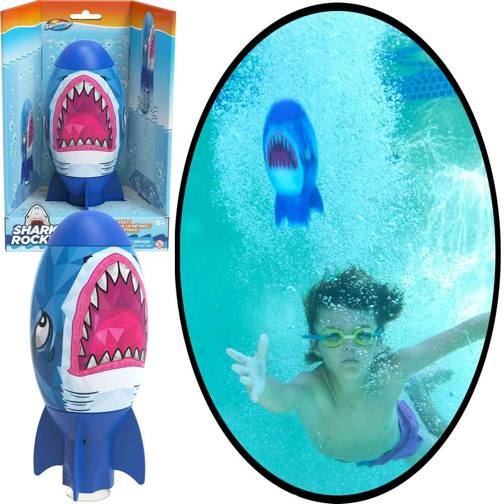 Spin Master Torpeda nardymo mokymuisi baseine „Shark Rocket SwimWays“ 23 cm