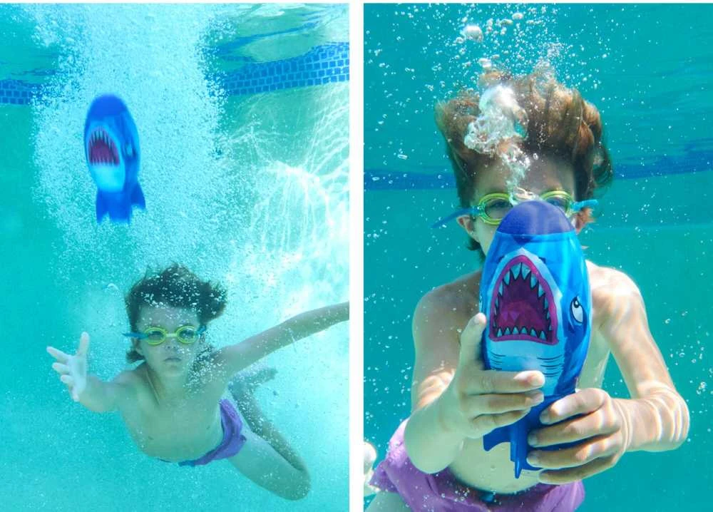 Spin Master Torpeda nardymo mokymuisi baseine „Shark Rocket SwimWays“ 23 cm