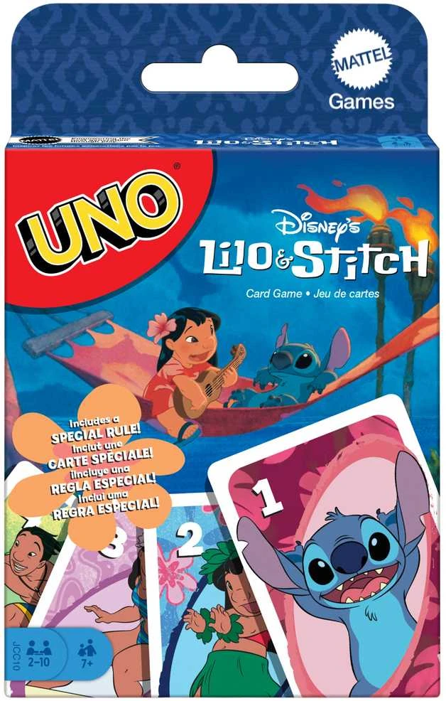 Mattel UNO Disney Lilo ir Stitch vakarėlių kortų žaidimas