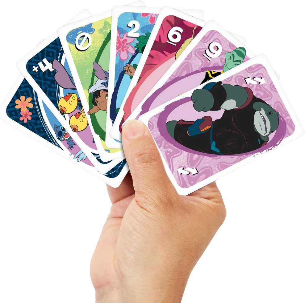 Mattel UNO Disney Lilo ir Stitch vakarėlių kortų žaidimas