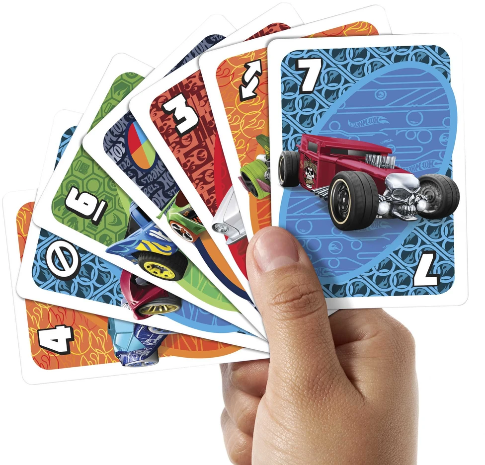 Draugų kortų žaidimas UNO Hot Wheels Specialusis leidimas