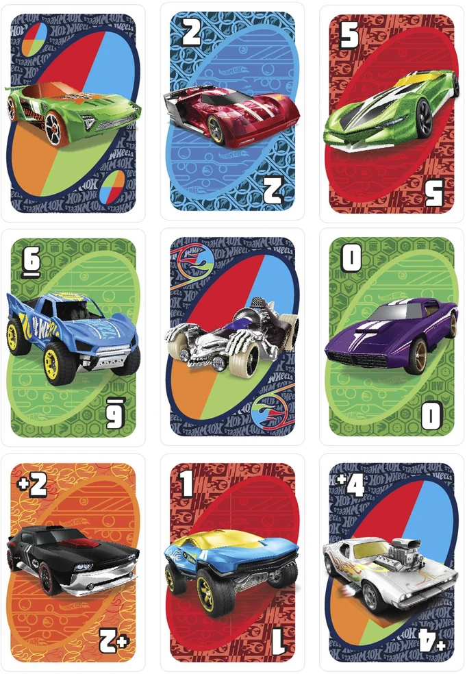 Draugų kortų žaidimas UNO Hot Wheels Specialusis leidimas